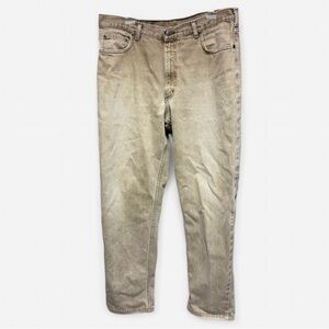 Lands' End Square Rigger Beige Jeans